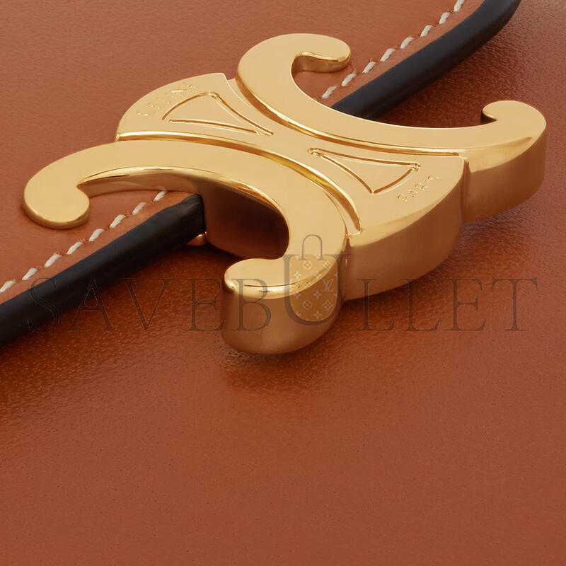 Ce1i*e small flap wallet triomphe in shiny smooth lambskin 10d783bzg.04lu (10.5*8.5*4cm)
